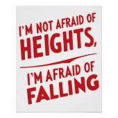 Angst vor dem Fall: Ein Typografie-Design Poster (Vorderseite)