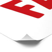 Angst vor dem Fall: Ein Typografie-Design Poster (Ecke)