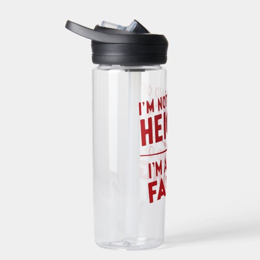 Angst vor dem Fall: Ein Typografie-Design Trinkflasche (Rechts)