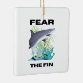 Angst vor dem Haifisch Keramikornament (Rechts)