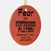 Angst vor dem Synthesizer-Player Keramik Ornament (Rechts)