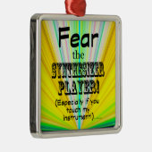 Angst vor dem Synthesizer-Player Ornament Aus Metall (Rechts)