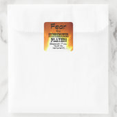 Angst vor dem Synthesizer Player Square Sticker (Tasche)