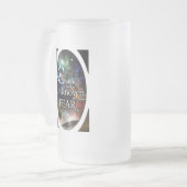 Angst vor dem Unbekannten Mattglas Bierglas (Vorderseite Links)