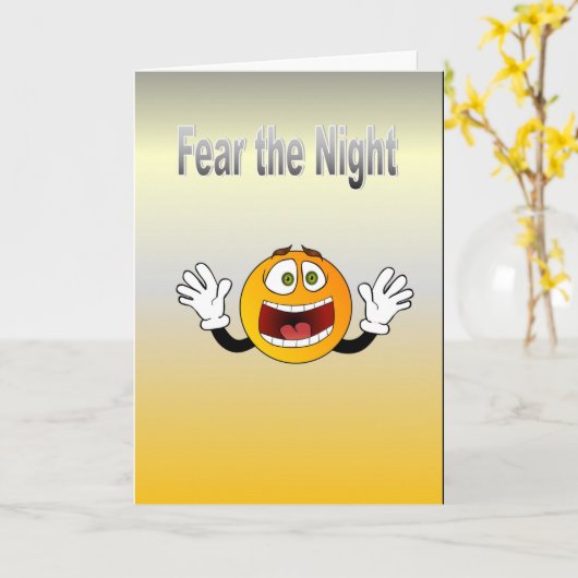 Angst vor der Nacht Karte (Gelbe Blume)