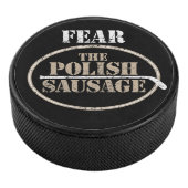 Angst vor der polnischen Wurst (Hockey) Eishockey Puck (3/4)