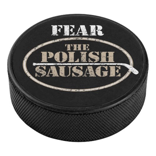 Angst vor der polnischen Wurst (Hockey) Eishockey Puck (3/4)