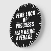 Angst vor Fortschritten, Angst durchschnittlich -  Große Wanduhr (Winkel)