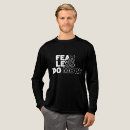 "Angst weniger macht mehr" Motivierend Männer Tri-Blend Shirt