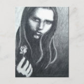 Angst (Zeichnend) Postkarte (Vorderseite)