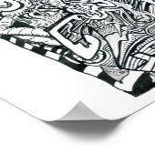 Angstangriff von Brian Benson Poster (Ecke)