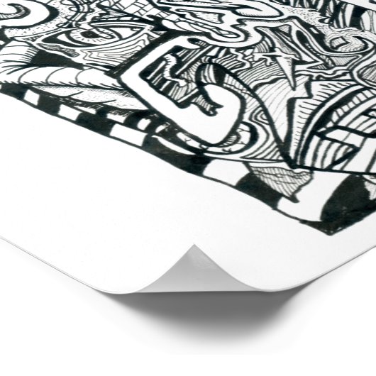 Angstangriff von Brian Benson Poster (Ecke)