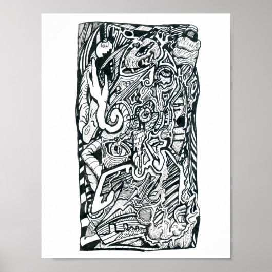 Angstangriff von Brian Benson Poster (Vorne)