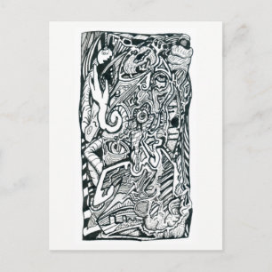 Angstangriff von Brian Benson, Postkarte