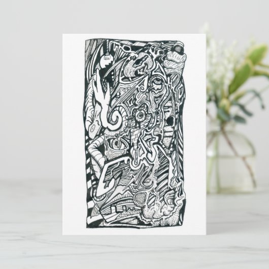 Angstangriffskarte (Stehend Vorderseite)