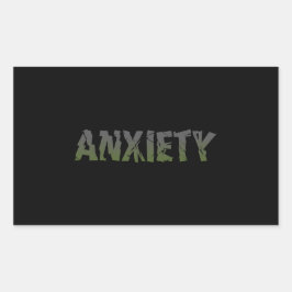 Angstaufkleber Rechteckiger Aufkleber