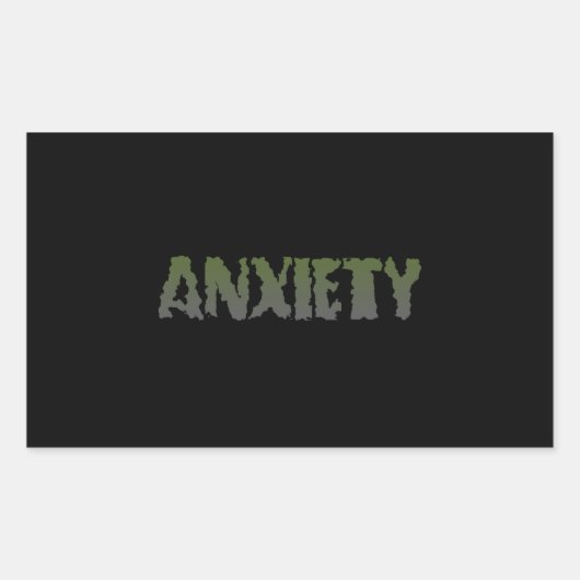 Angstaufkleber Rechteckiger Aufkleber (Vorderseite)