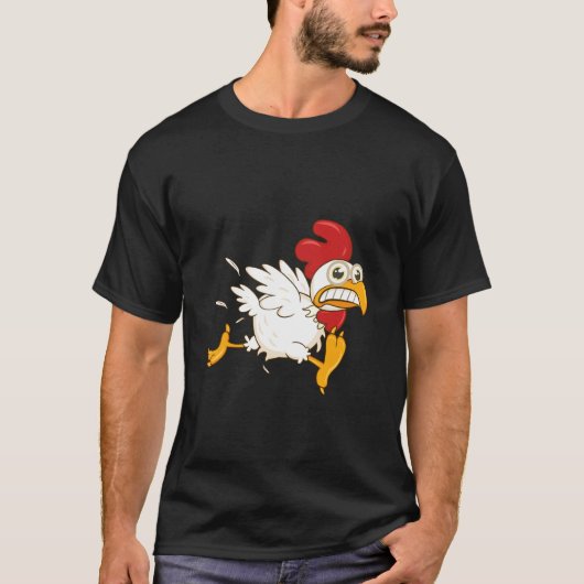 Angsthasen-Huhn T-Shirt (Vorderseite)