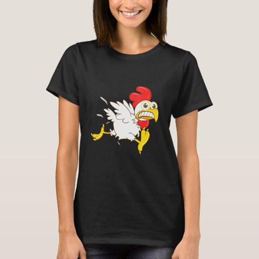 Angsthasen-Hühnchen T-Shirt (Vorderseite)