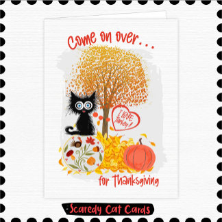 Angsthasen Thanksgiving Karte