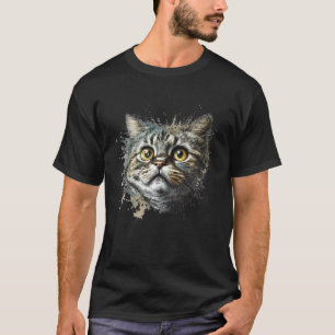 Angstkatze Feigling Katze 4 T-Shirt