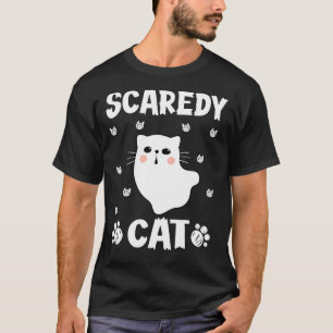 Angstkatze Gruseliger Geist Katzenbaby Kätzchen Ha T-Shirt