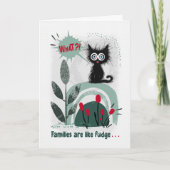 Angstkatzen-Familie Karte (Vorderseite)