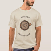 ängstlich, aber stark koffeiniert T-Shirt (Vorderseite)