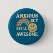 "ängstlich, aber trotzdem Phantastisch" im Retro-S Button (Vorderseite)