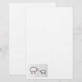 Ängstlich Briefpapier (Vorne/Hinten)