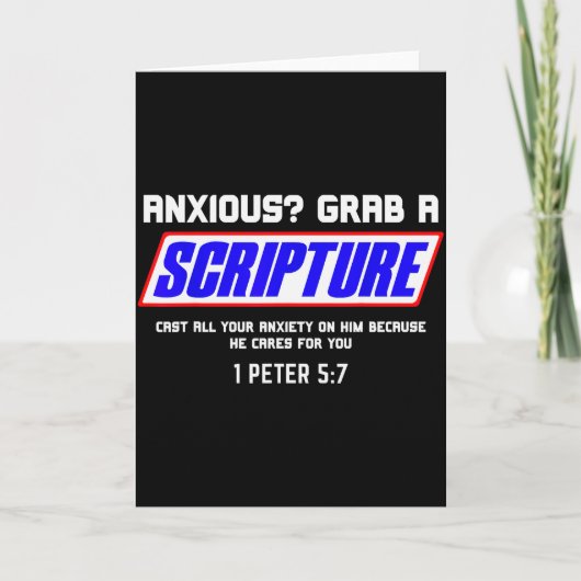 Ängstlich_ Schnapp dir christliche geistige Gesund Karte (Vorderseite)