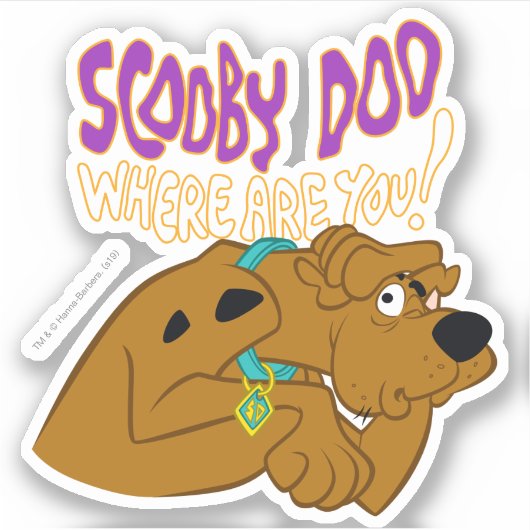 ängstlich Scooby-Doo Aufkleber (Vorderseite)