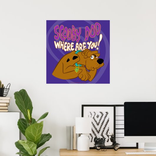 ängstlich Scooby-Doo Poster (Heimbüro)
