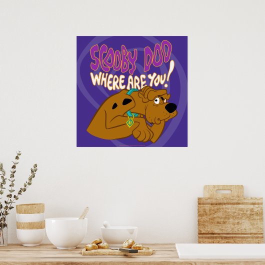 ängstlich Scooby-Doo Poster (Küche)
