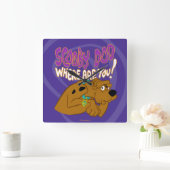 ängstlich Scooby-Doo Quadratische Wanduhr (Zuhause)