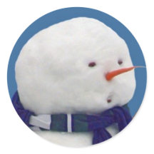 ängstlich Snowman Selfie