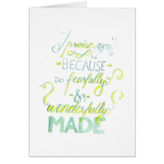 Ängstlich und wunderbar gemacht