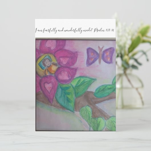 Ängstlich und wunderbar gemacht! einladung (Stehend Vorderseite)