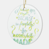 Ängstlich und wunderbar gemacht keramikornament (Links)