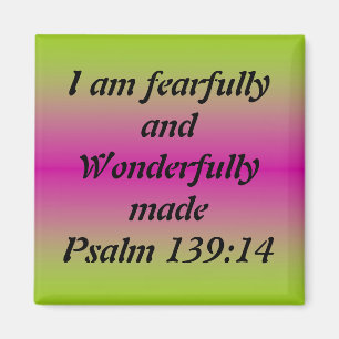 Ängstlich und wunderbar gemacht magnet