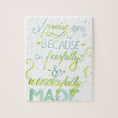 Ängstlich und wunderbar gemacht puzzle (Vertikal)