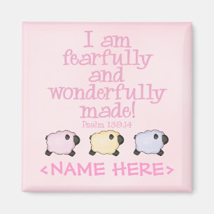 Ängstlich und wunderbar gemacht - Rosa Magnet