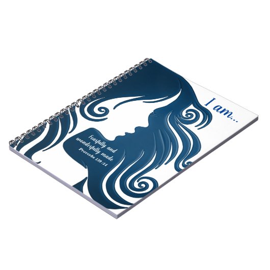 Ängstlich und wunderbar hergestelltes Notizbuch Notizblock (Linke Seite)