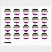 Ängstliche asexuelle Aufkleber (Blatt)