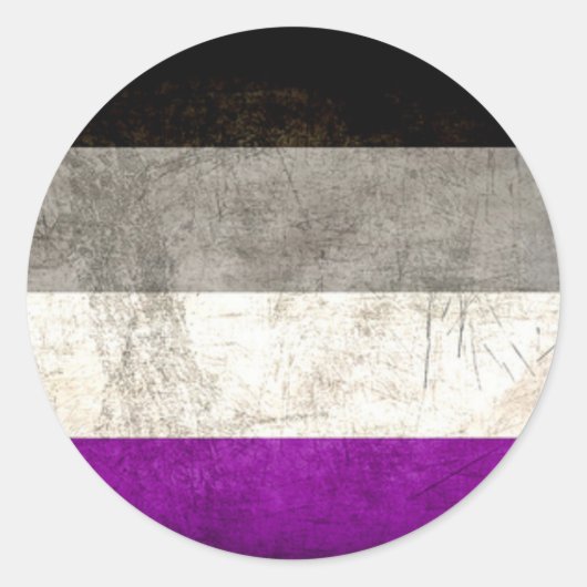 Ängstliche asexuelle Aufkleber (Vorderseite)