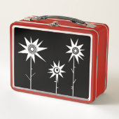 Ängstliche Blume Metall Brotdose (Vorderseite)