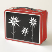 Ängstliche Blume Metall Brotdose (Rückseite)