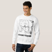 Ängstliche Charakter-Version Sweatshirt (Vorne ganz)