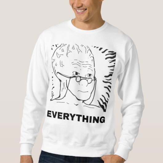 Ängstliche Charakter-Version Sweatshirt (Vorderseite)