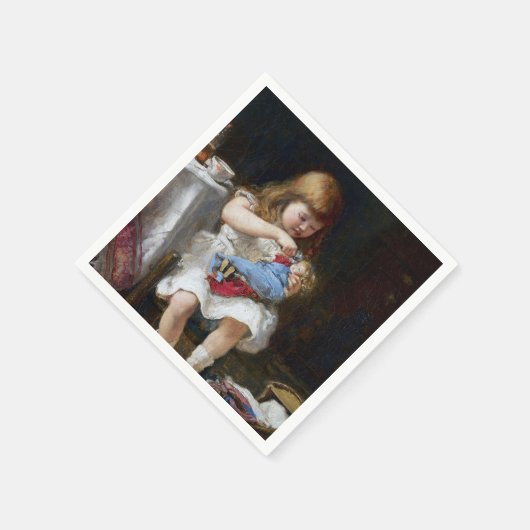 ängstliche kleine Mutter Serviette (Ecke)